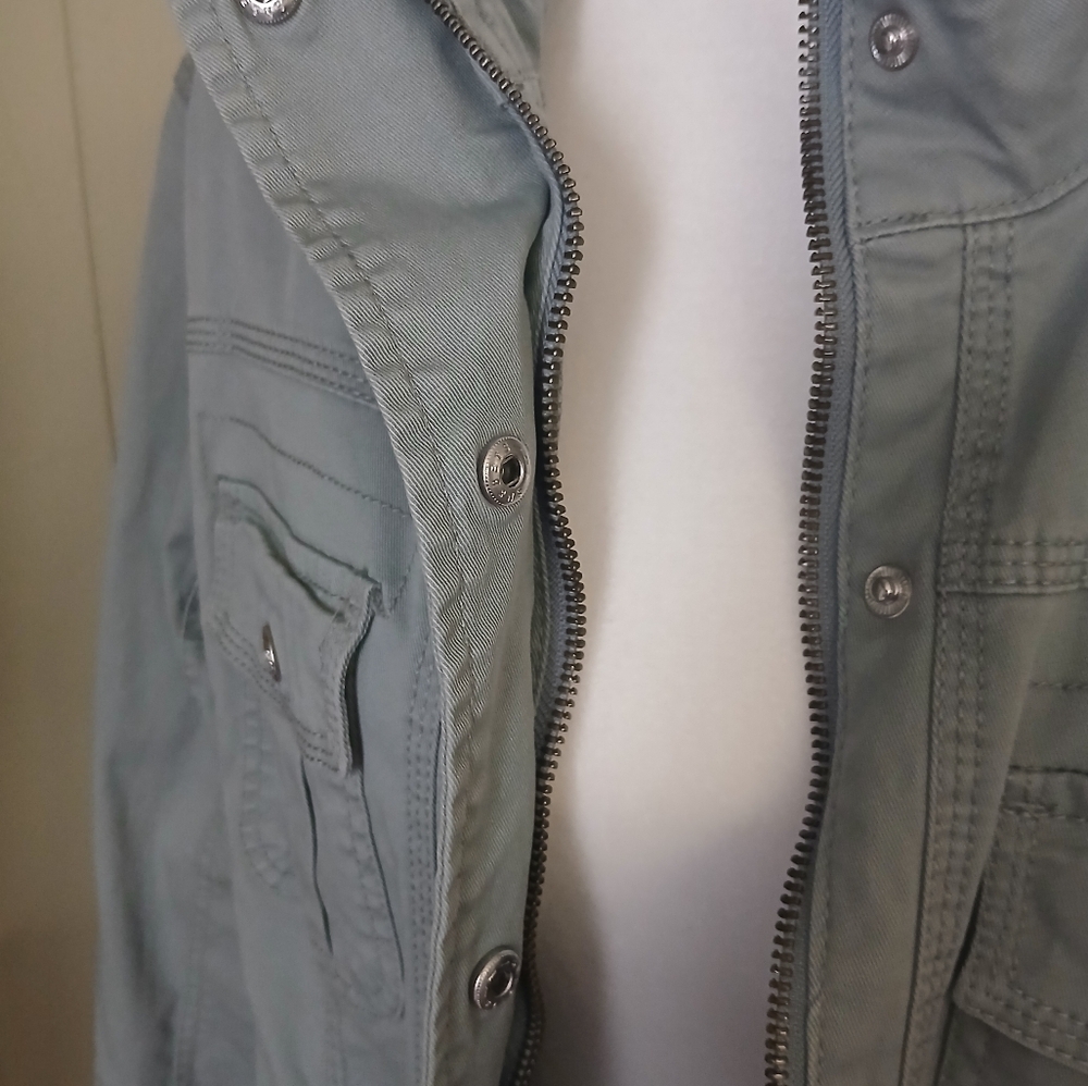 Women's Kensie Lightweight Zip-Up Utility XL Desert Sage.  NWT - Picture 6 of 8